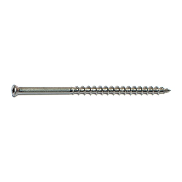 Buildright Deck Screw, #7 x 3 in, 18-8 Stainless Steel, Trim